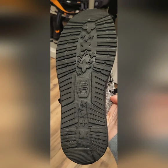 Hey Dude Mens Wally Sport Knit Loafera Shoes Dark Grey Size 8 - Picture 4 of 7